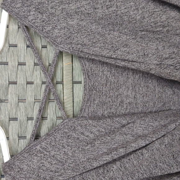 NWT Simple by Suzanne Betro Soft Sweater Blouse Tunic Criss Cross V Back - Picture 7 of 13